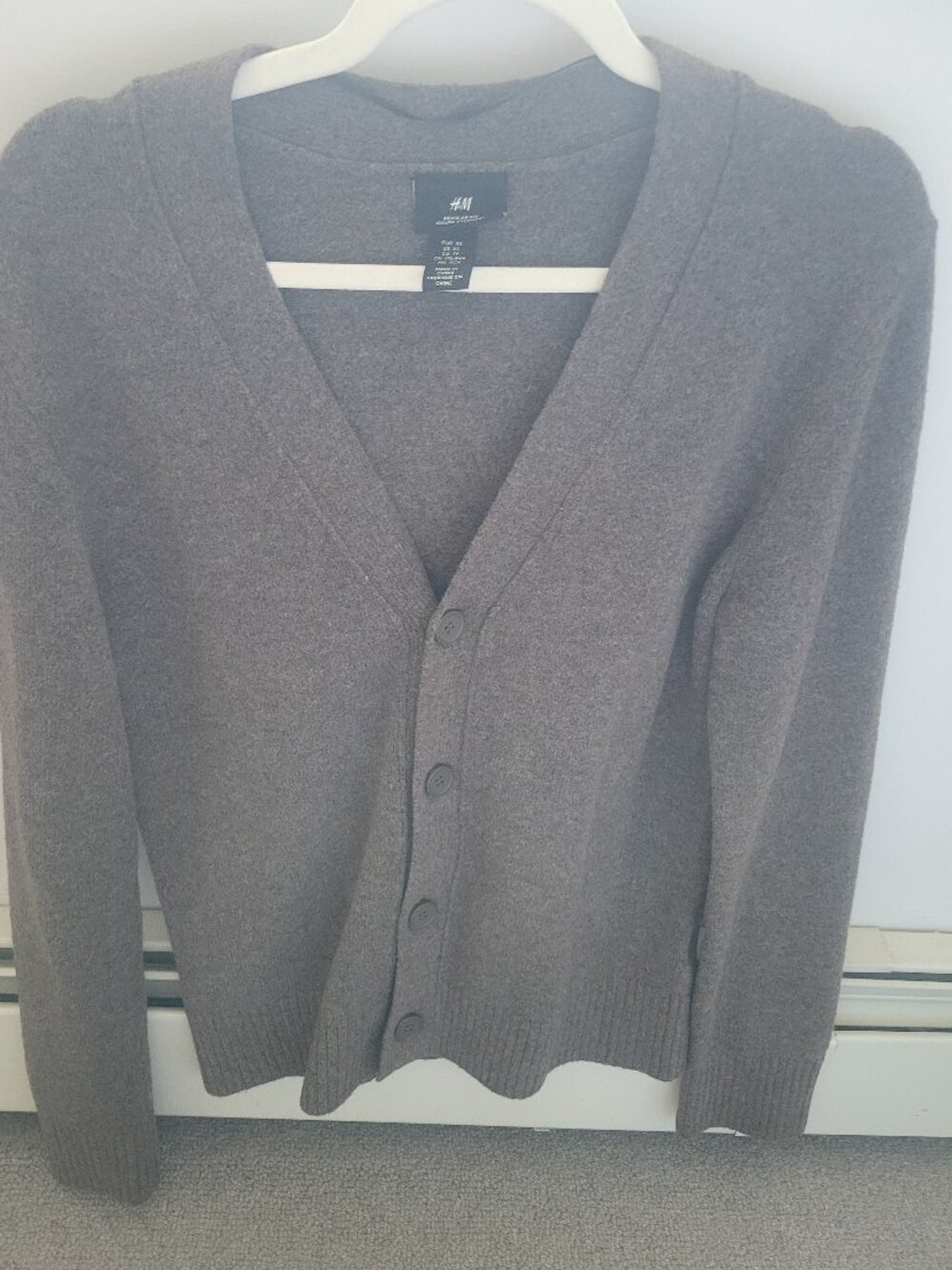 H&M xs brown cardigan